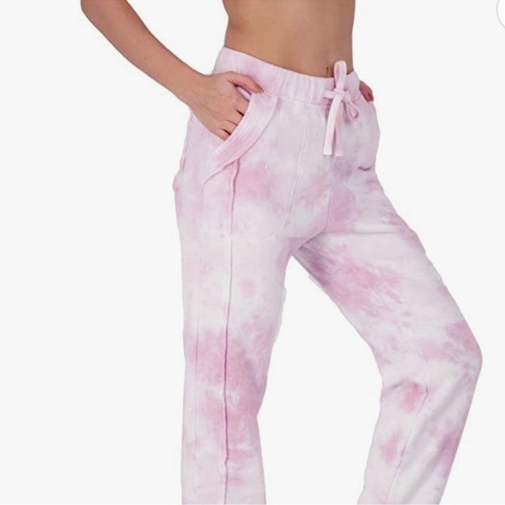 Free People Movement Athleisure Pink Tie-Dye Work It Out Jogger Sweat Pants - Picture 11 of 14